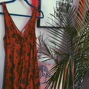 Free People silk maxi dress